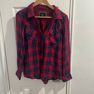 Rails Red and Black Checkered Shirt